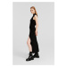 Šaty Karl Lagerfeld Jeans Klj Knitted Long Slvless Dress Black