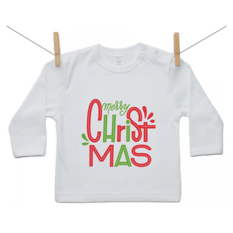 Boodyy Tričko s dlhým rukávom Merry Christmas 140
