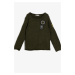 Koton Green Boy Embroidered Sweater