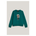 Mikina Karl Lagerfeld Ikonik 2.0 Karl Sweatshirt Everglade