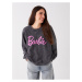 LC Waikiki Women's Crew Neck Barbie Printed Long Sleeve Oversize Sweatshirt