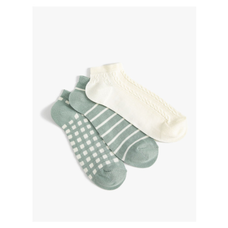 Koton 3-Piece Patterned Basic Booties Socks