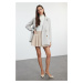 Trendyol Gray Regular Lined Buttoned Woven Jacket