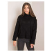 Black knitted sweater