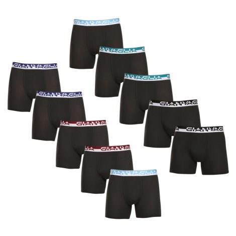 10PACK pánske boxerky Gianvaglia čierne (GVG-5012)