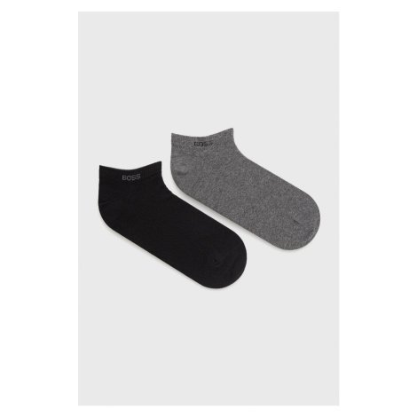 Ponožky BOSS (2-pak) pánske,šedá farba,50467730 Hugo Boss