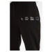Trendyol Black Unisex Regular Printed Knitted Sweatpants