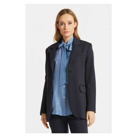 SAKO GANT REG JERSEY BLAZER EVENING BLUE