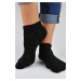 Dámske ponožky Noviti ST022 s trblietavými nitkami Čierna