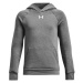 Under Armour RIVAL FLEECE HOODIE Chlapčenská mikina, tmavo sivá, veľkosť