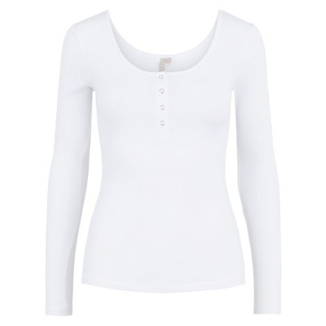 Pieces Dámske tričko PCKITTE Slim Fit 17101437 Bright White XL