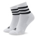Adidas Súprava 3 párov vysokých ponožiek unisex 3S C Spw Mid 3P HT3456 Biela