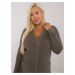 Khaki sweater plus size