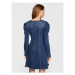 TWINSET Džínsové šaty 222AP229E Modrá Slim Fit