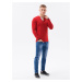 Tričká s dlhým rukávom pre mužov Ombre Clothing - červená