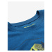 Modré pánske rýchloschnúce žíhané tričko ALPINE PRO Bolen