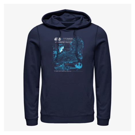 Queens Star Wars: The Mandalorian - The Falcon Unisex Hoodie Navy Blue