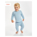 Babybugz Dojčenské pyžamo BZ67 Dusty Blue