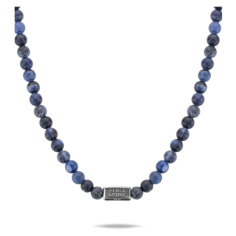 Rebel & Rose RR-NL014-S-70 Mens Necklace - Midnight Blue