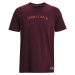 Tričko Under Armour Project Rock Crest Hw Ss Dark Maroon