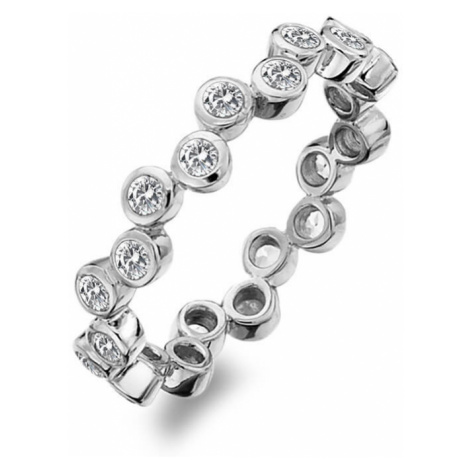 Hot Diamonds Luxusný strieborný prsteň s topazmi a diamantom Willow DR208 50 mm