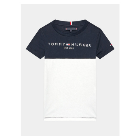 Tommy Hilfiger Súprava tričko a športové šortky Essentisl KB0KB08359 M Tmavomodrá Regular Fit