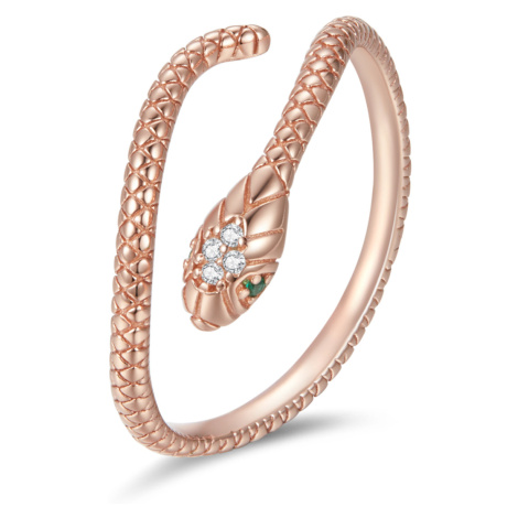 Linda's Jewelry Strieborný prsteň Kráľovná Hadov Rose IPR101 Veľkosť: Univerzálna