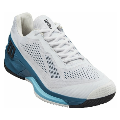 Wilson Rush Pro 4.0 Mens Tennis Shoe White/Blue Coral/Blue Alton