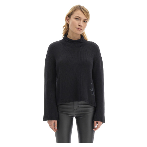 Sveter La Martina Woman Sweater Soft Wool Čierna