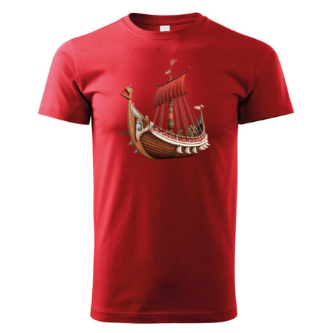 Detské tričko s potlačou Vikingskej lode - tričko pre malých dobrodruhov