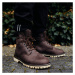 Vasky Farm High Dark Brown - Pánskekožené členkové topánky hnedé jesenné / zimné topánky