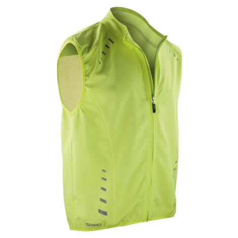 Spiro Unisex cyklistická vesta RT259 Neon Lime