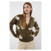 Trendyol Khaki Soft Textured Animal Patterned Knitwear Cardigan