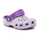 Crocs Šľapky Crocs Classic Glitter Kids Clog T 206992 Fialová