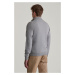 SVETER GANT SUPERFINE LAMBSWOOL HALF ZIP GREY MELANGE