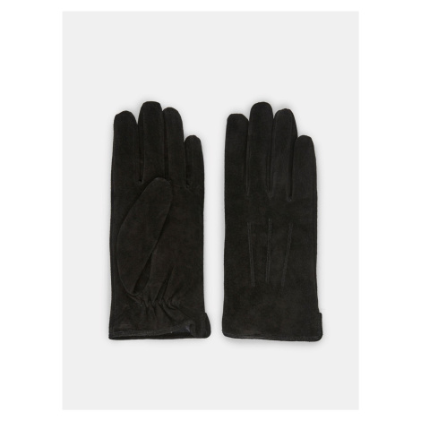 Black Suede Gloves Pieces Nellie - Women