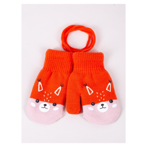 Yoclub Kids's Girls' 1-Finger Mittens Gloves RED-0117G-AA1A-014