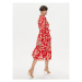 ONLY Košeľové šaty Halia 15315986 Červená Regular Fit