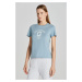 TRIČKO GANT REG LOGO SS T-SHIRT DOVE BLUE