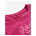 Tmavo ružové dievčenské tričko ALPINE PRO Beto
