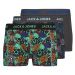 JACK & JONES Boxerky 'MASON'  čadičová / mätová / modrofialová / oranžová