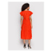 Vero Moda Každodenné šaty Jarlotte 10261022 Oranžová Regular Fit