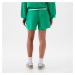 Šortky GAP French Terry Logo Boyfriend Shorts Simply Green 17-5936