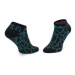 Fila Súprava 3 párov vysokých dámskych ponožiek Calza Invisibile F6647 Čierna