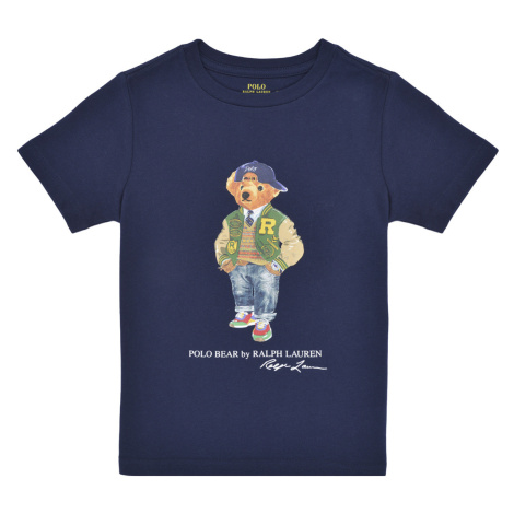 Polo Ralph Lauren  SS CN-KNIT SHIRTS-T-SHIRT  Tričká s krátkym rukávom Námornícka modrá