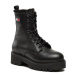 Tommy Jeans Členková obuv Tjw Urban Boot Tumbled Ltr Wl EN0EN02317 Čierna