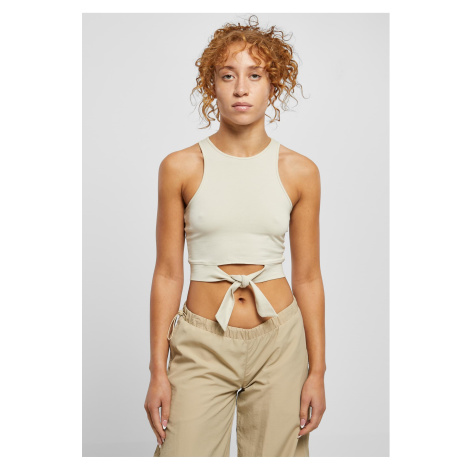 Women's Cropped Knot Top Softseagrass Urban Classics