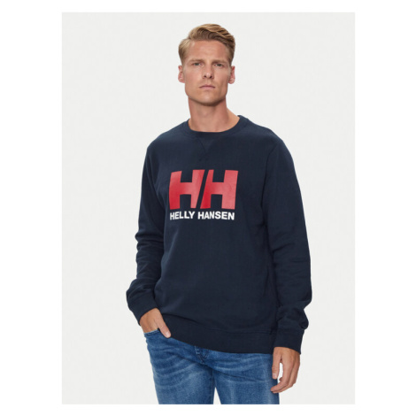 Helly Hansen Mikina Hh Logo Crew 34000 Tmavomodrá Regular Fit