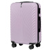 LILA 4DIELNA SÚPRAVA ŠKRUPINOVÝCH KUFROV SWAN SN120-4, SET OF 4 SUITCASES (L, M, S, XS) WINGS AB