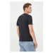 Bavlnené tričko Karl Lagerfeld čierna farba,s potlačou,500251.755071
